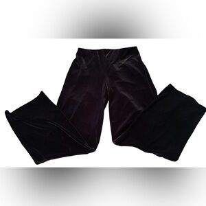 Womens Black Velour Dress Pants Size Medium